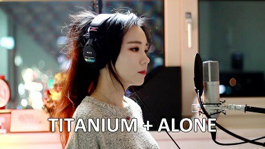 韩国侧颜女神J.Fla翻唱《Titanium》《Alone》2K1080P超清MV下载