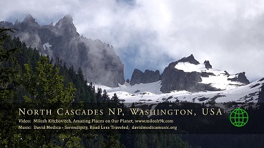【4K超清风景视频】【雪山翡翠 美国华盛顿州 北瀑布国家公园North Cascades National Park】【WEBM/1.42G/12分钟】